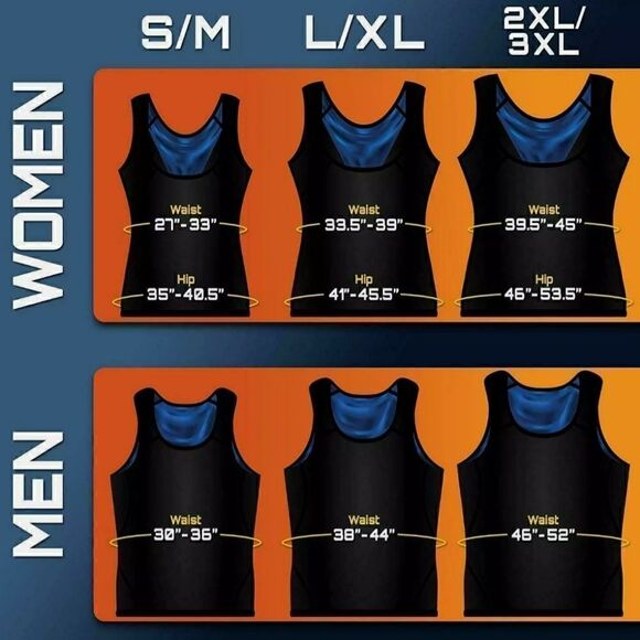 Men & Woman Body Sweat Shaper Sauva Vest - Picture 10 of 10